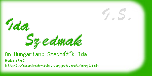 ida szedmak business card